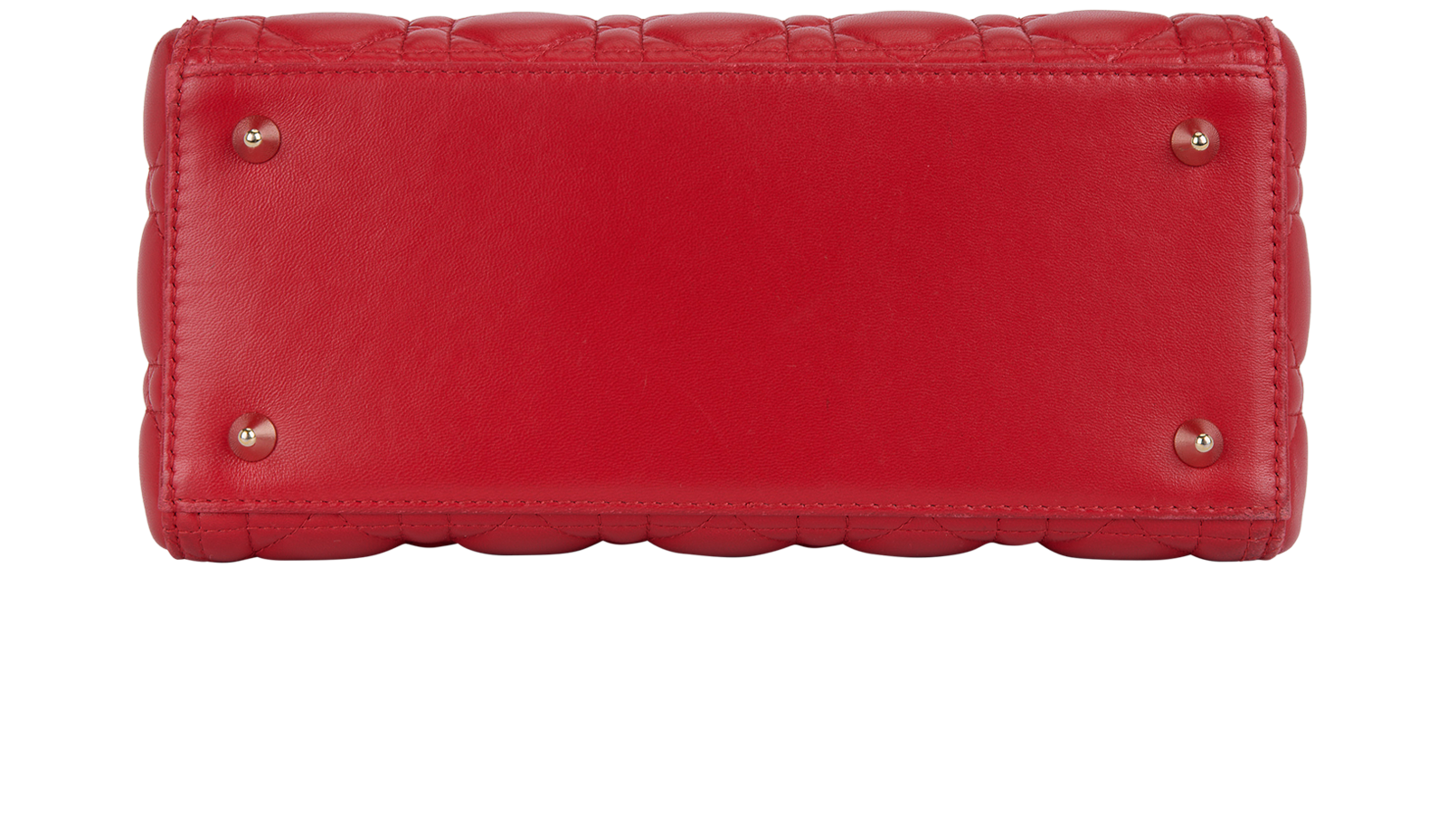 Medium Lady Dior, &pound;2,700, Handbags, Red, Leather, Top view